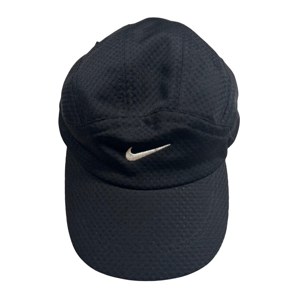 Nike Tailwind Hat Cap Black 7 Panel Mesh Running Strapback Cap U9CCH Mens